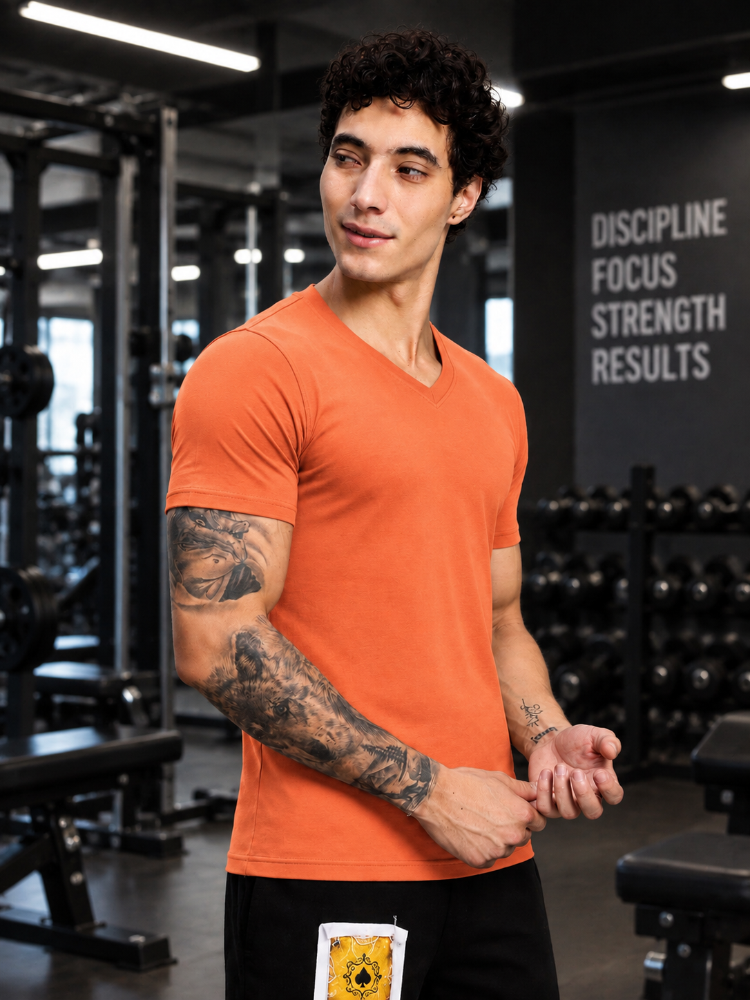 CORE SHORT REGULAR FIT T-SHIRT ORANGE