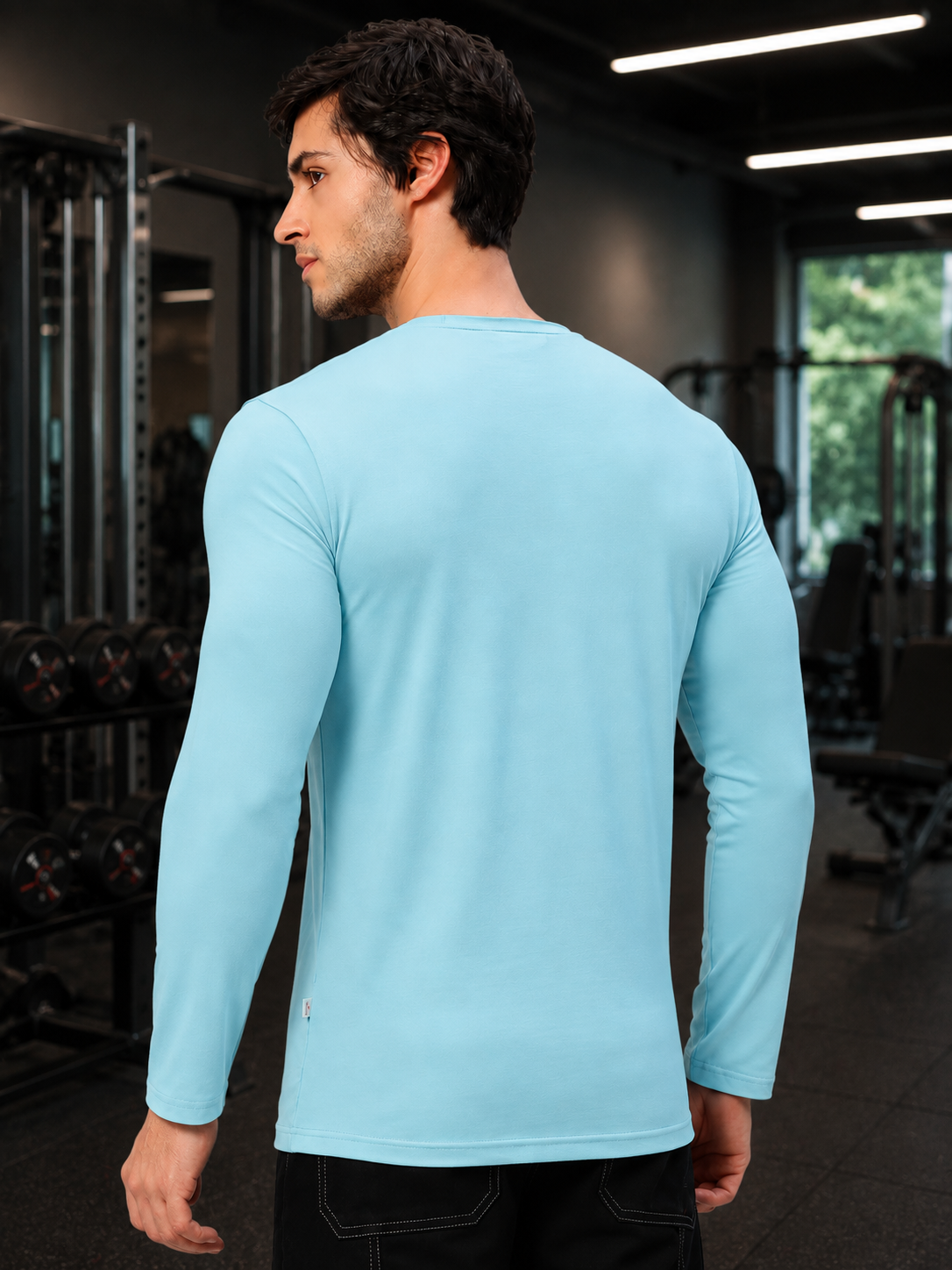 OMNI SLIM FIT SWEATSHIRT SKY BLUE