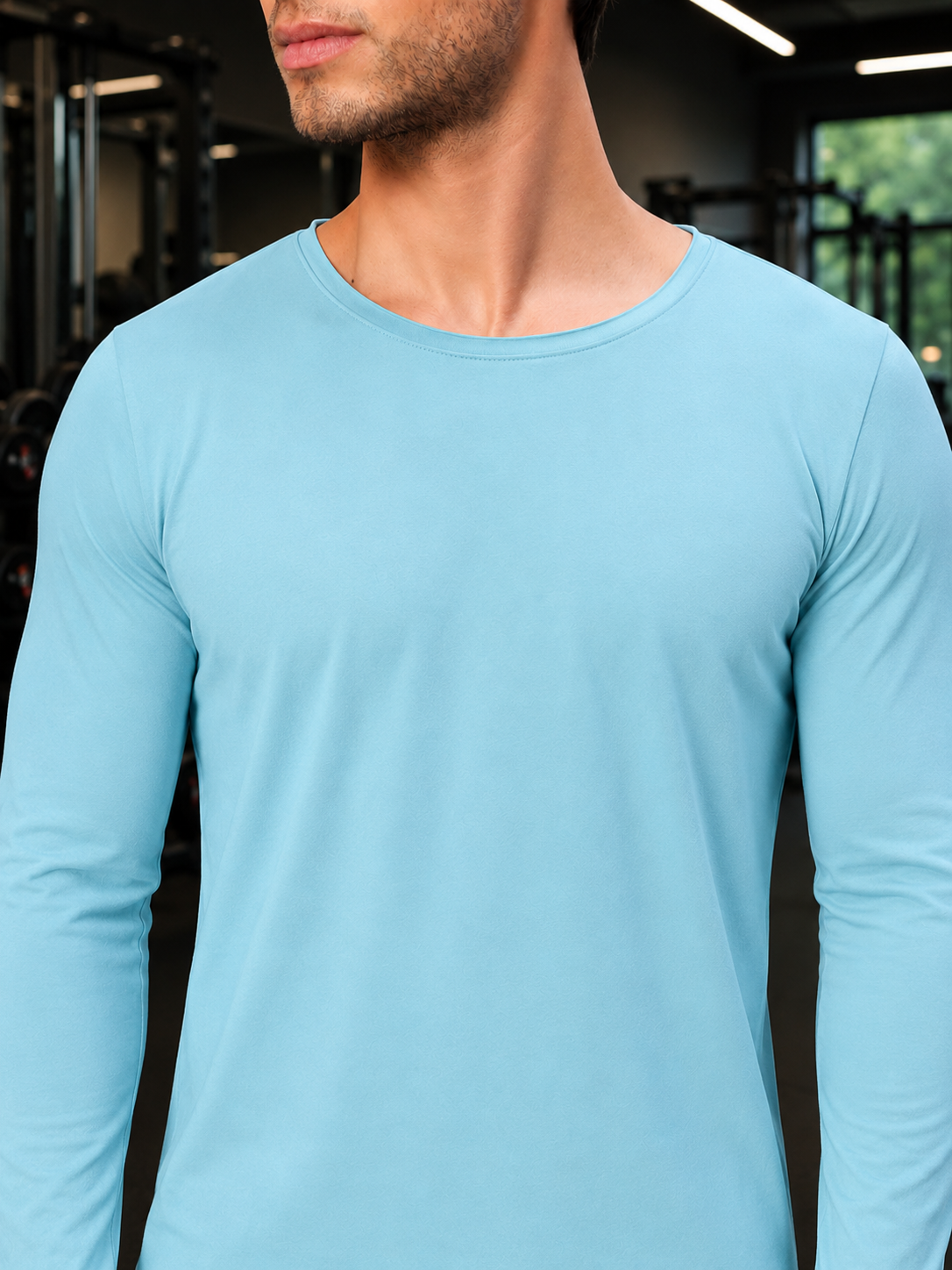 OMNI SLIM FIT SWEATSHIRT SKY BLUE
