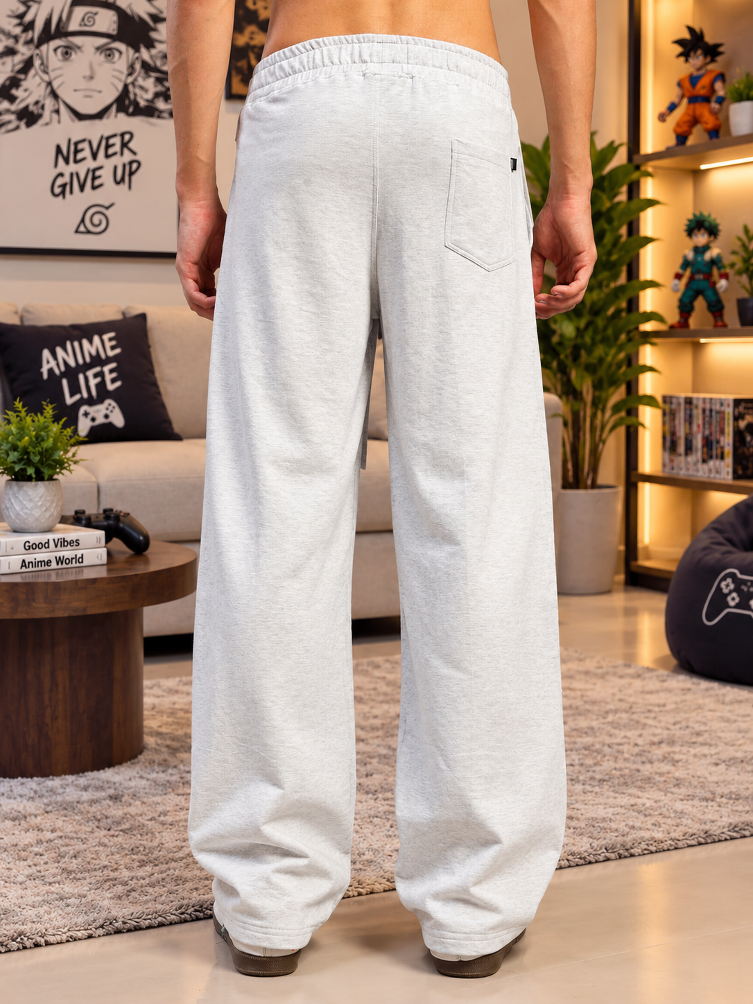 CHILL GRAPHIC JOGGERS MELANGE GREY