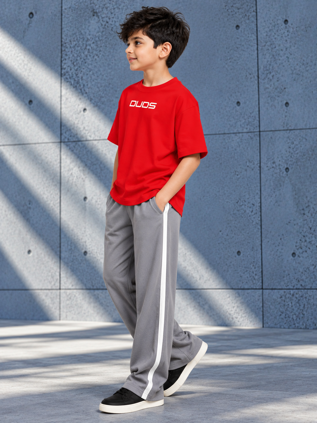 PORSCHE PRINTED OVER T-SHIRT FOR BOYS GIRLS RED