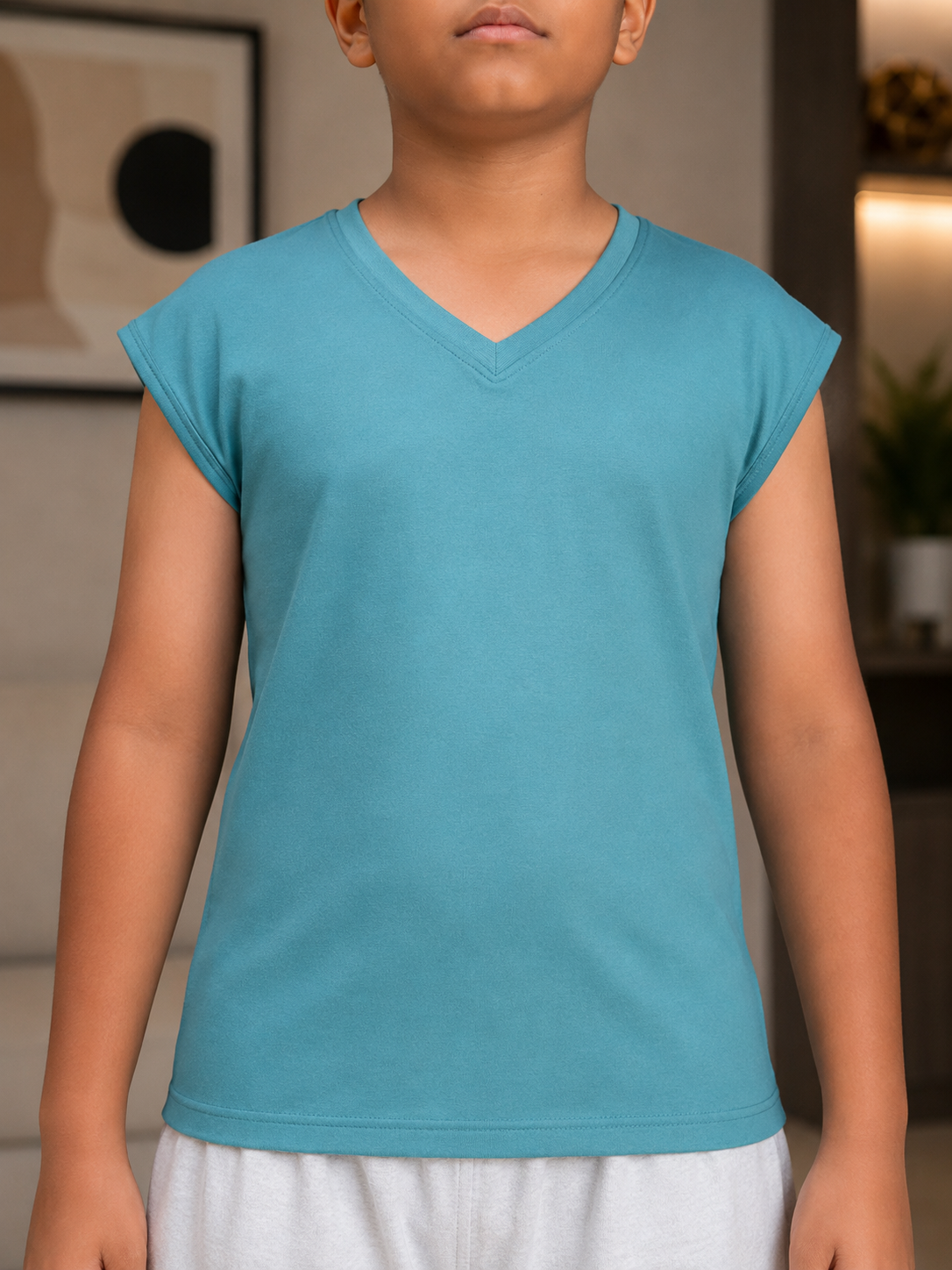 LEVELUP GAMER T-SHIRT FOR BOYS GIRLS SKY BLUE