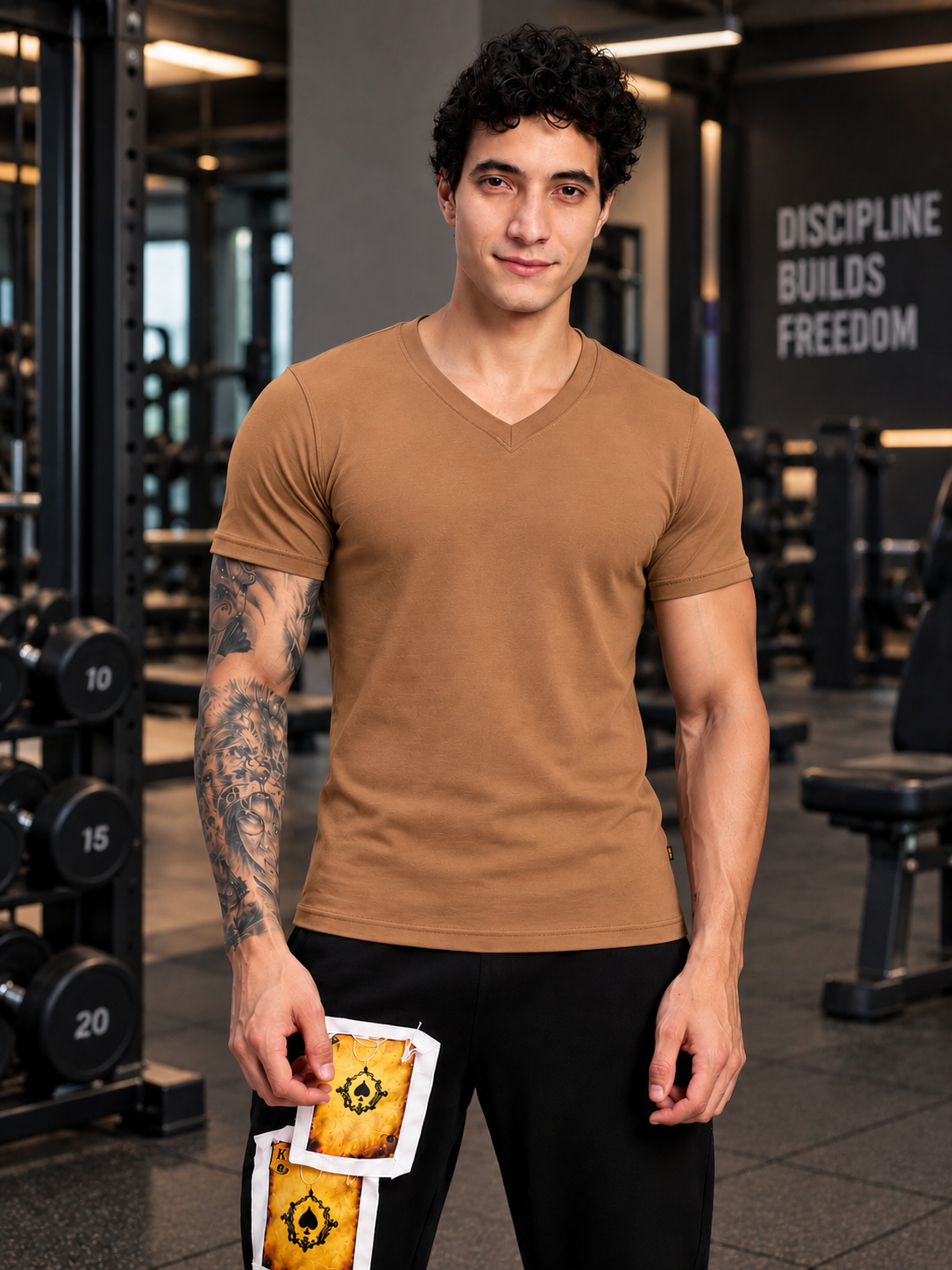 CORE SHORT REGULAR FIT T-SHIRT BROWN