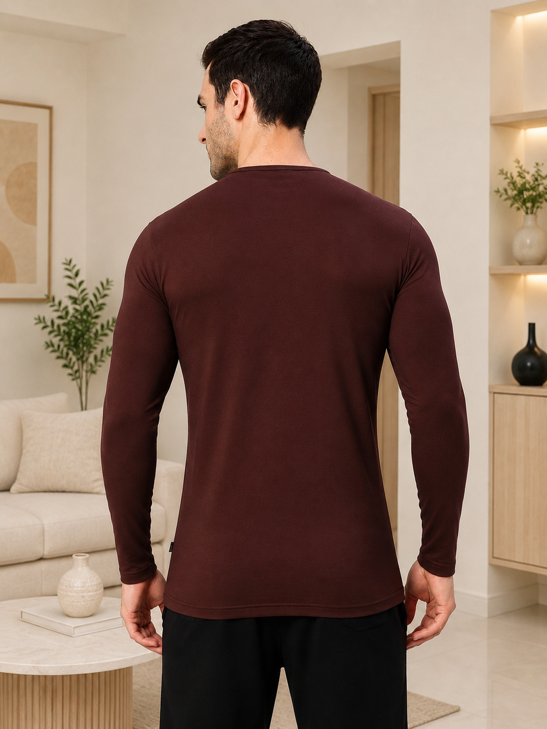 HENNY SLIM FIT SWEATSHIRT BROWN