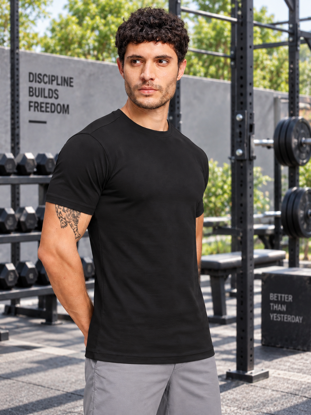 CLASSIC SLIM FIT T-SHIRT BLACK