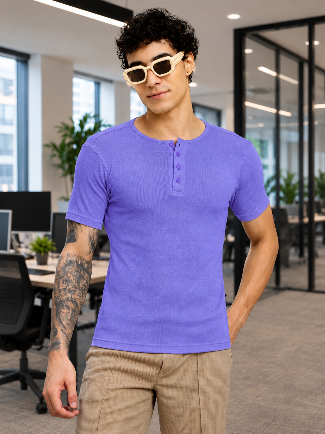 SPEARMINT VECTOR T-SHIRT PURPLE