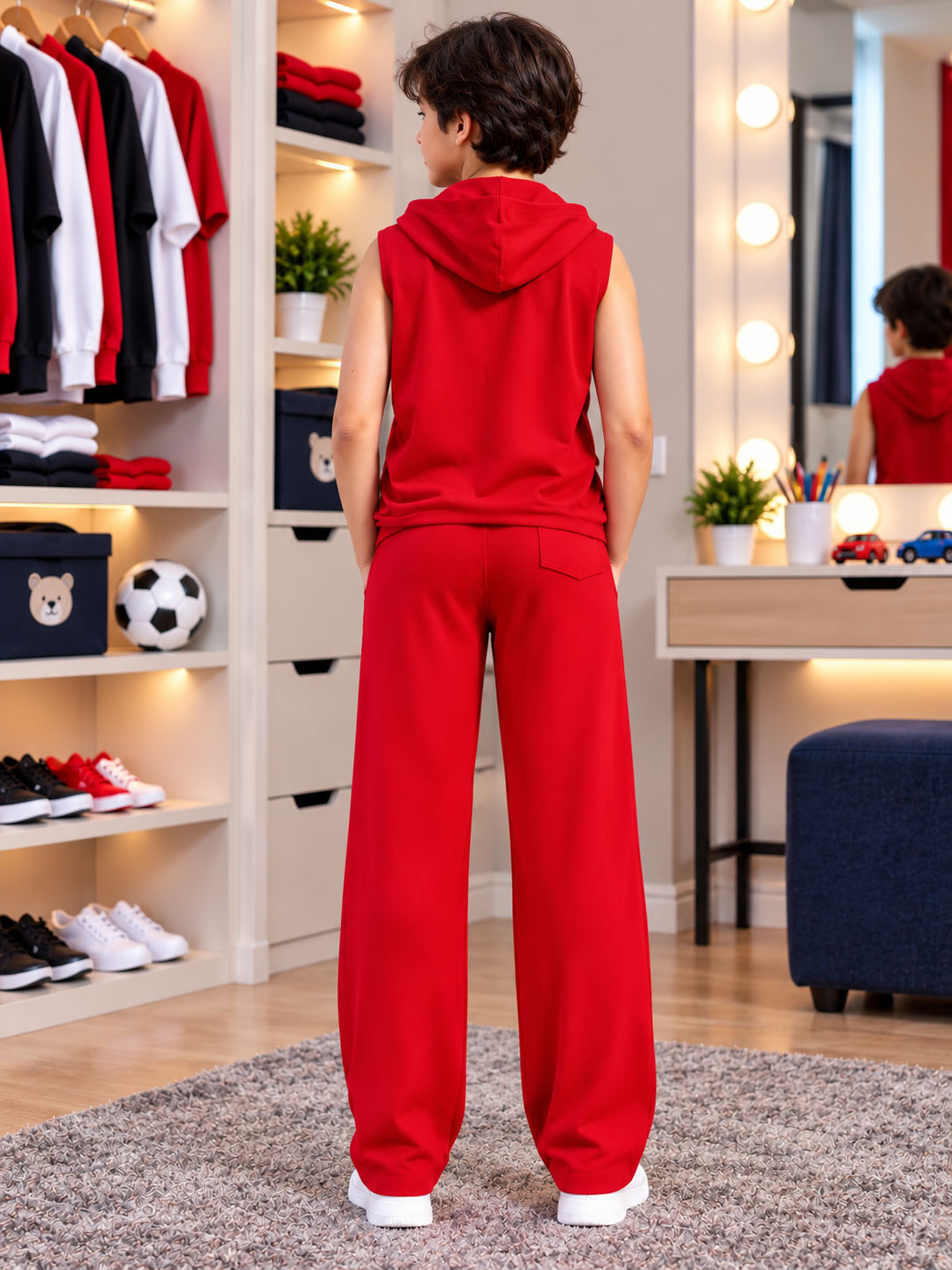 BUILDS FREEDOM JOGGER FOR BOYS GIRLS RED
