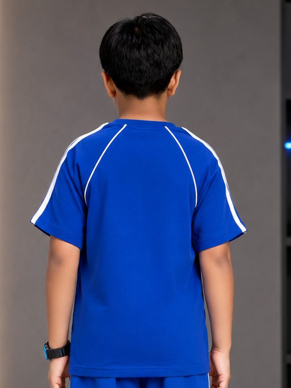 KIDS ROSTER T-SHIRT BOYS GIRLS BLUE