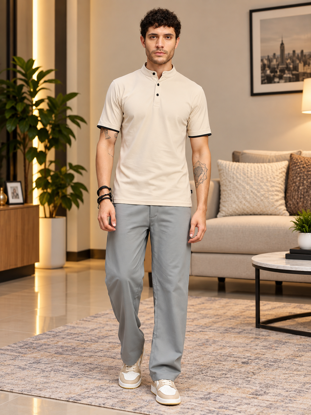 MODERN STREAMLINED PANTS GREY