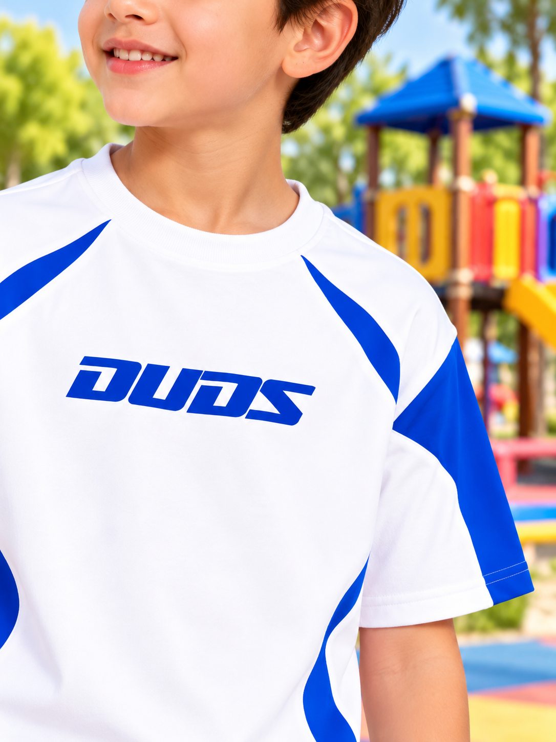 CANDOR OVER-SIZED T-SHIRT FOR BOYS GIRLS WHITE BLUE