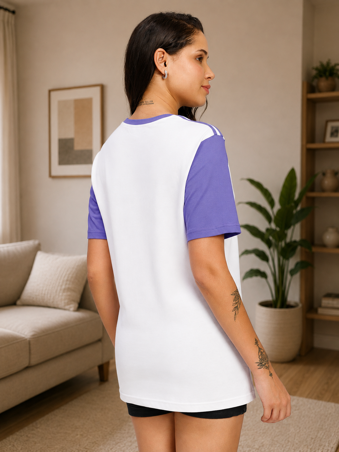 WOMEN STREET WONDER REGULAR FIT T-SHIRT WHITE MULTI