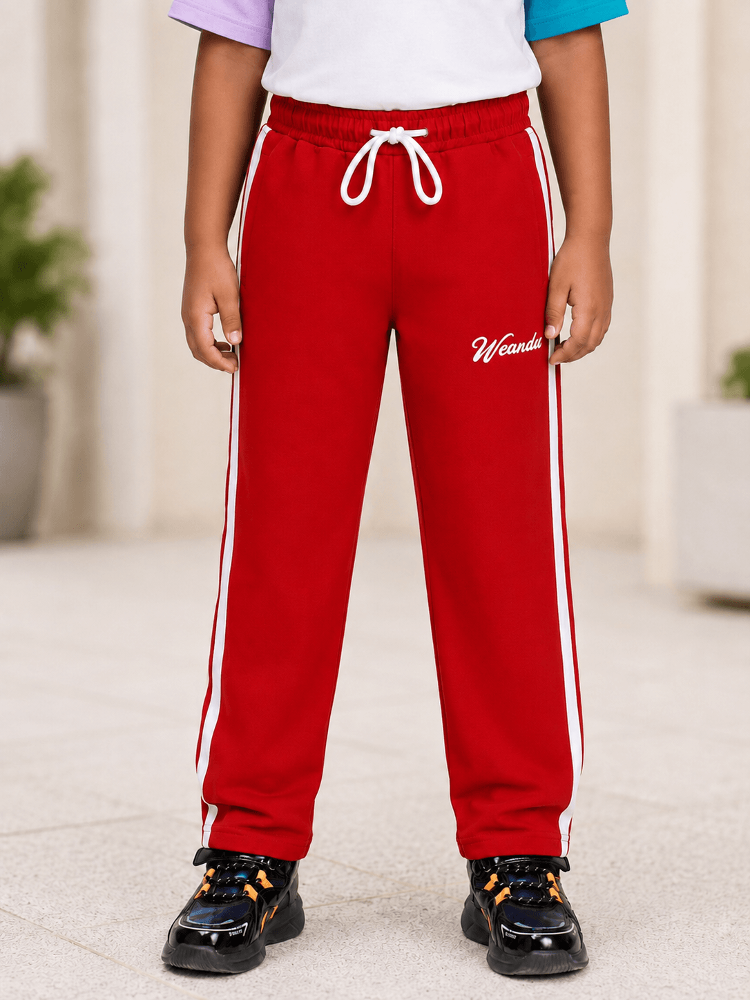 SPORTY ZIP UP CO-ORD SET FOR BOYS AND GIRLS RED