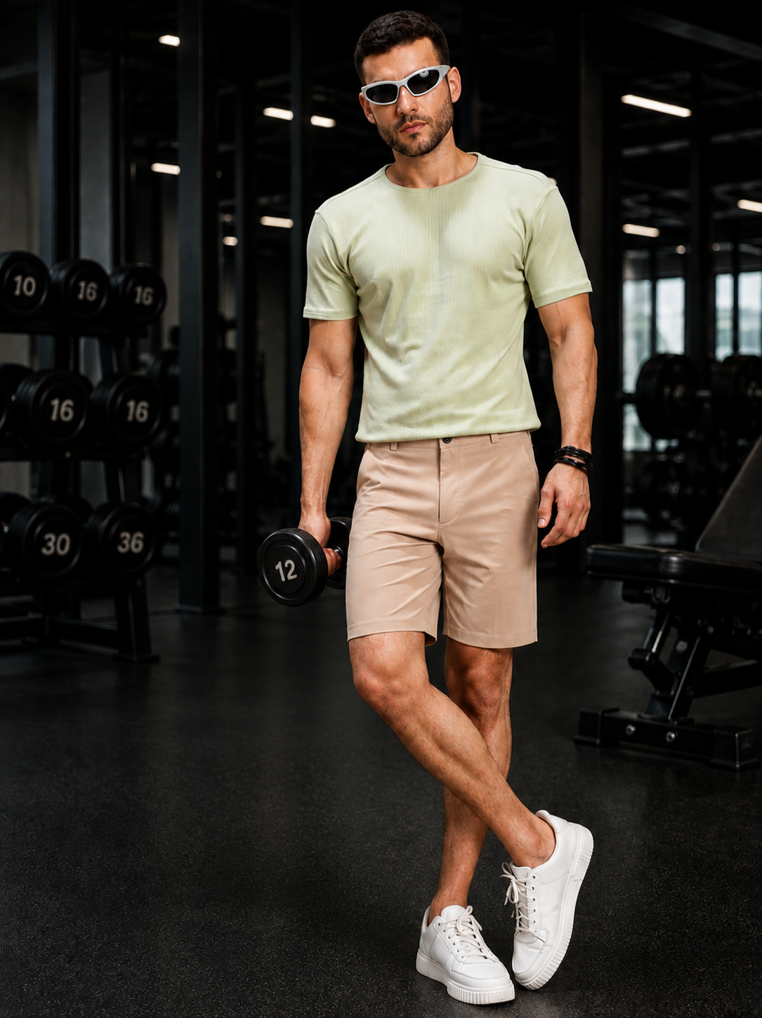 PRIME FIT PERFORMANCE REGULAR SHORTS BEIGE