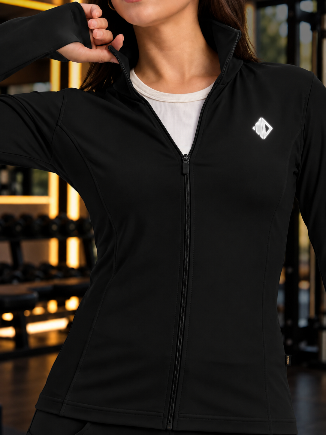 WOMEN ELEVATED PERFORMANCE CO-ORD SET BLACK