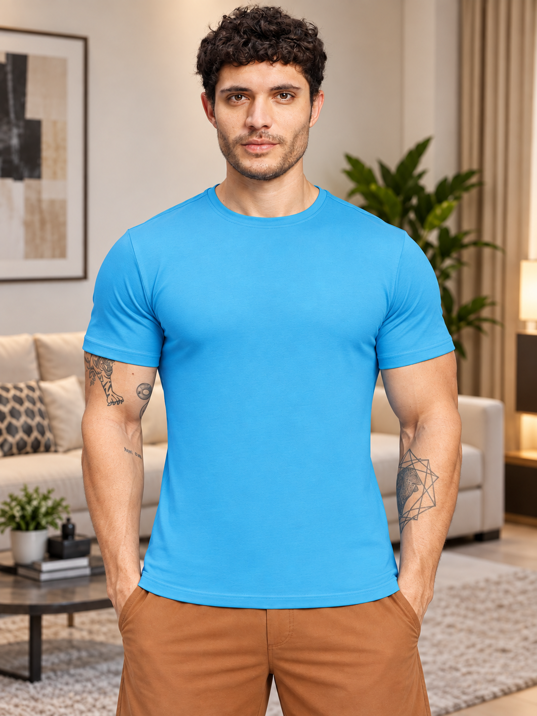 CLASSIC SLIM FIT T-SHIRT BLUE