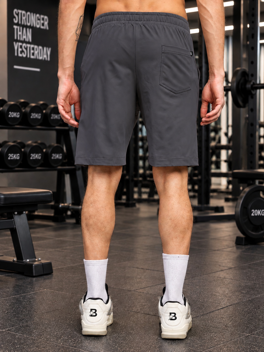 WORKOUT RUNNING REGULAR SHORTS DARK GREY