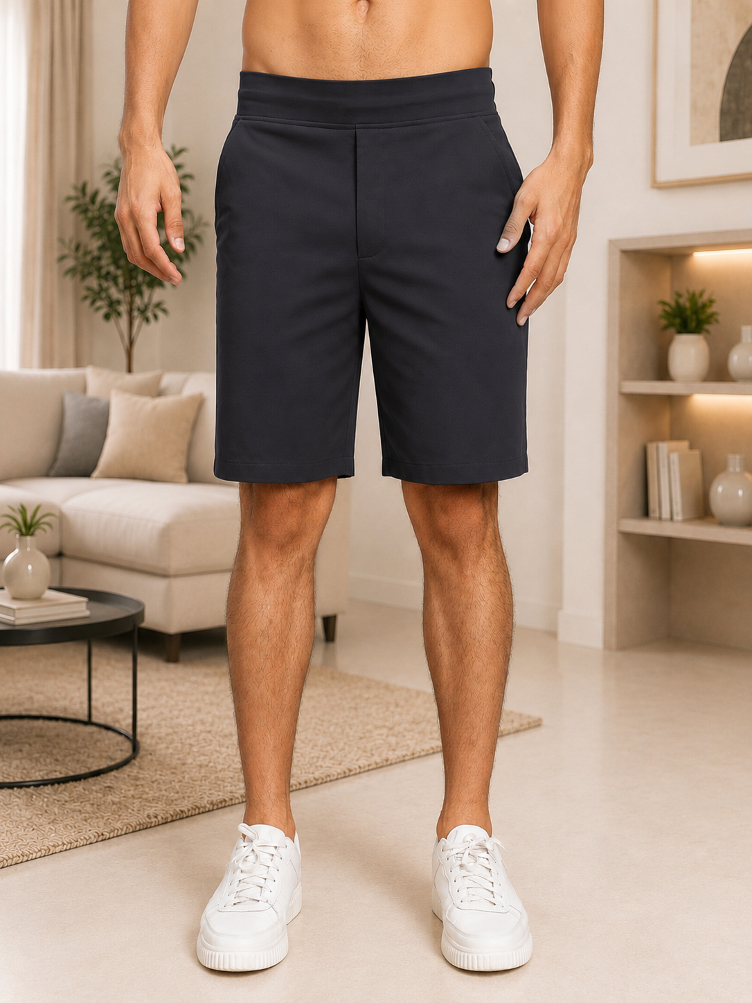 SMART CASUAL TOBACCO REGULAR SHORTS DARK GARY