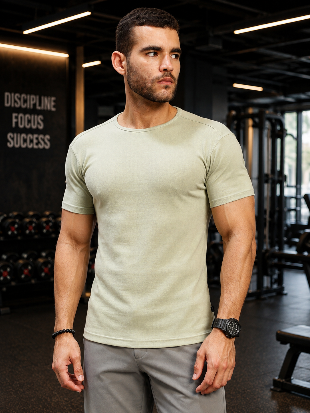 FROSTED AGATE T-SHIRT SAGE GREEN