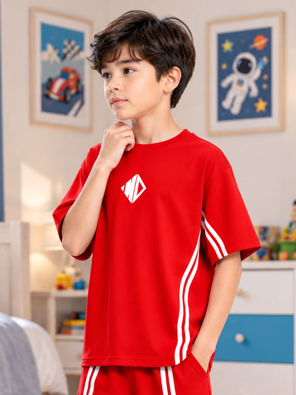 OUTLOOK T-SHIRT FOR BOYS GIRLS RED