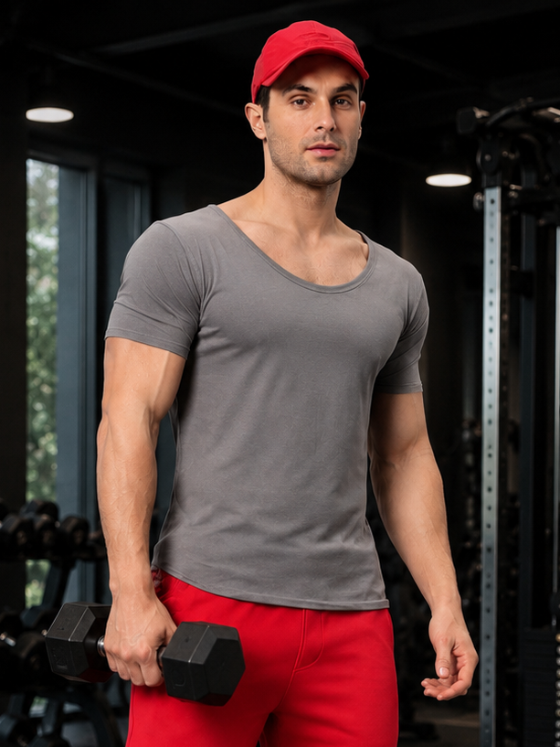 RICKY REGULAR FIT T-SHIRT GREY