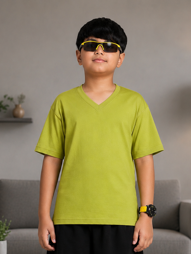 COOLFIT T-SHIRT FOR BOYS GIRLS LIME GREEN