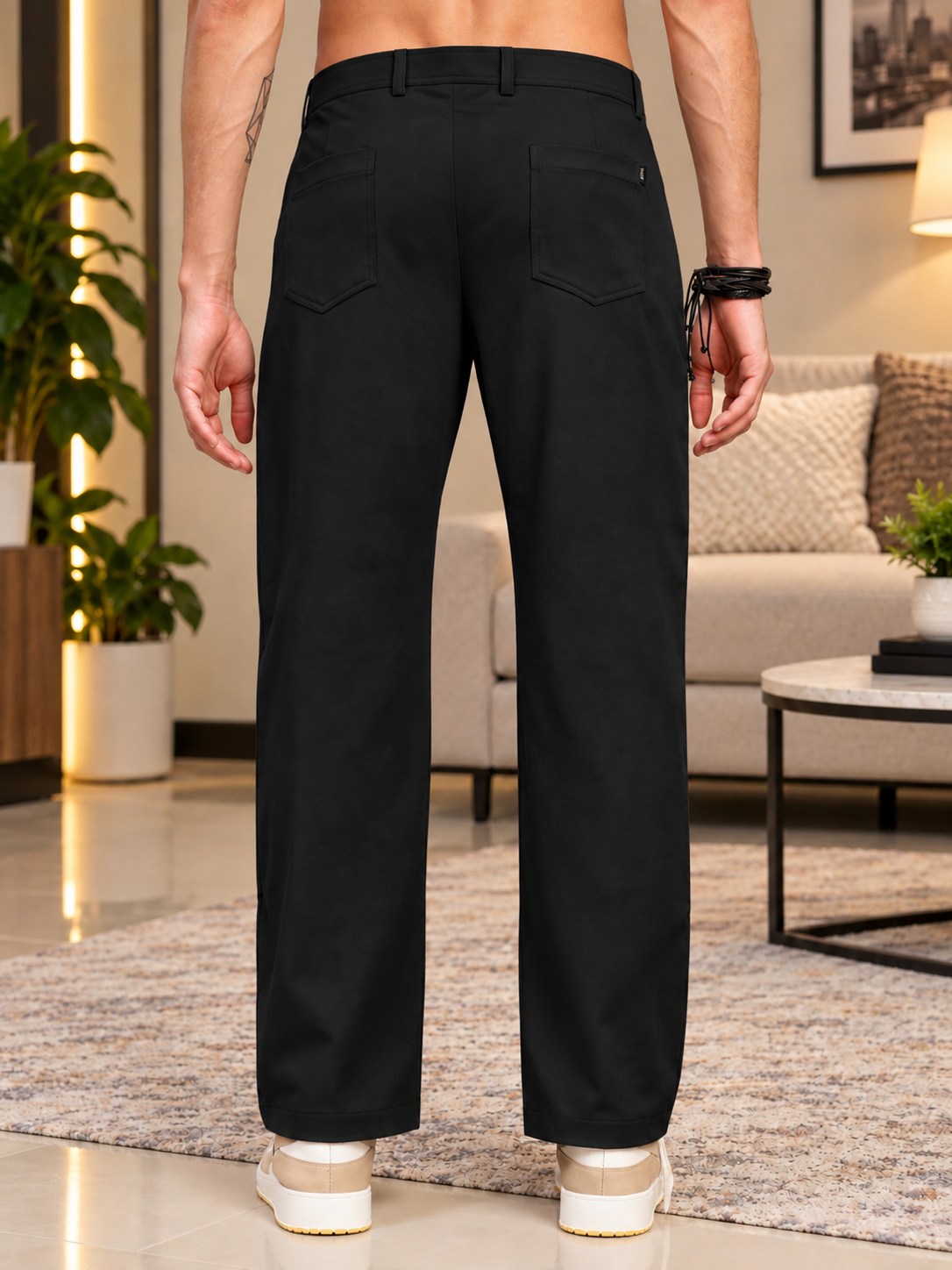 MODERN STREAMLINED PANTS BLACK
