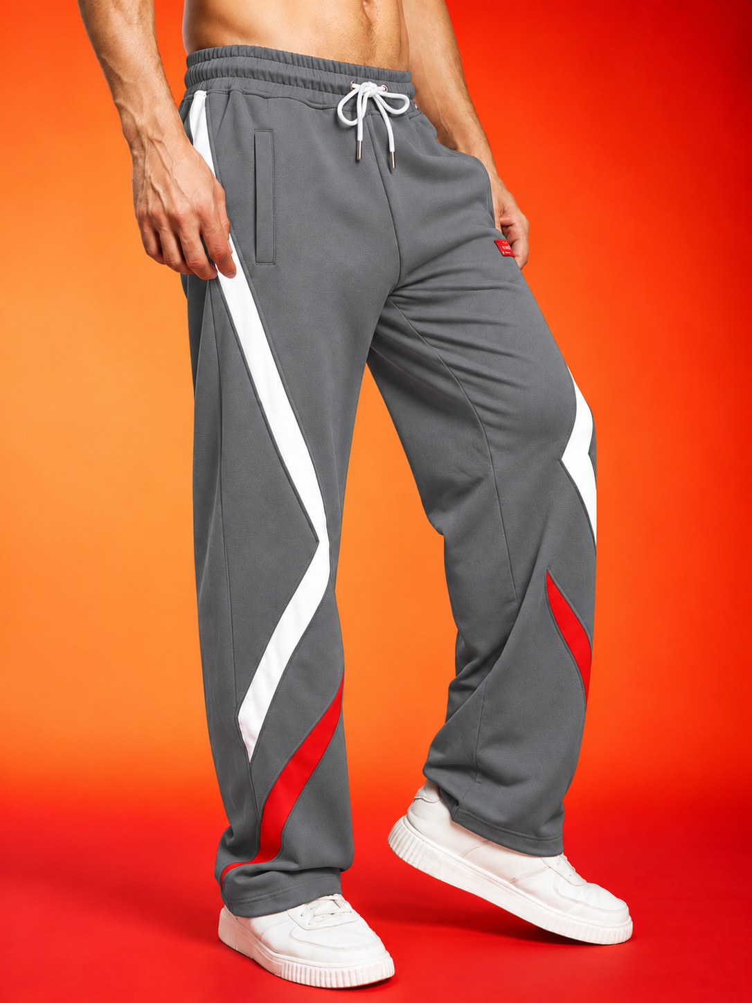 METROPOLITAN CONTRAST GRAPHIC JOGGERS GREY MULTI