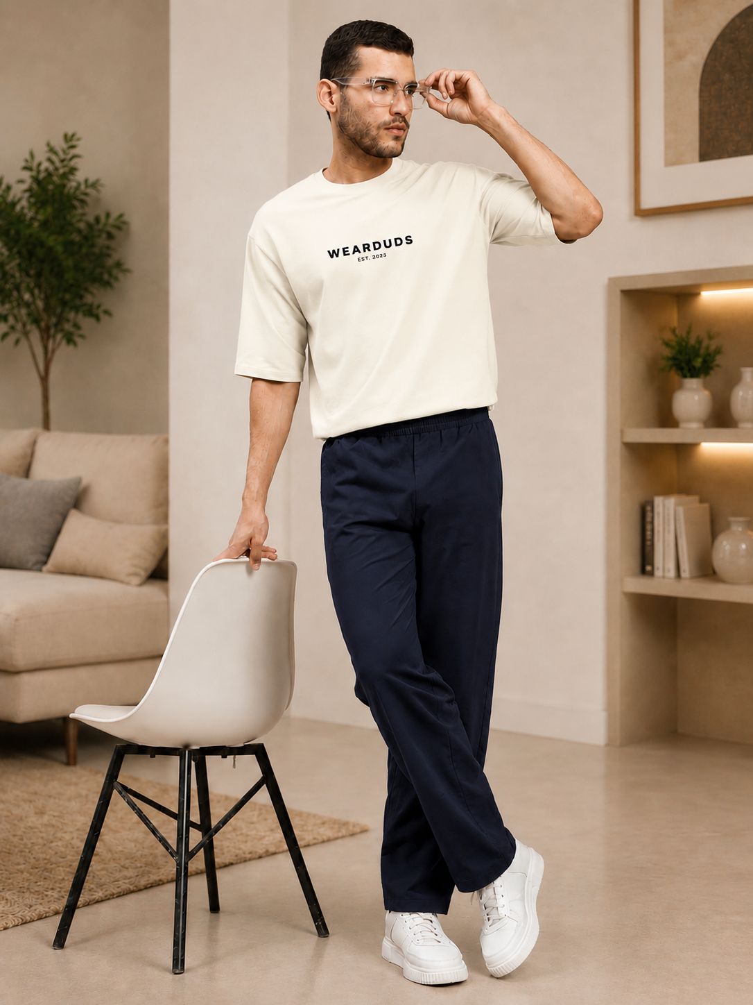 ATHLETIC DRESS TRACK TROUSERS DARK GARY