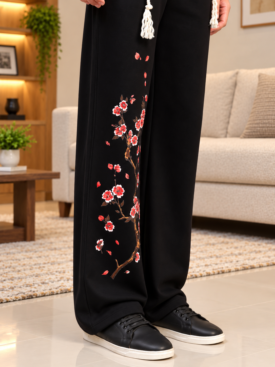 BEAR ON BOARD LIGHT FIT JOGGER BLACK