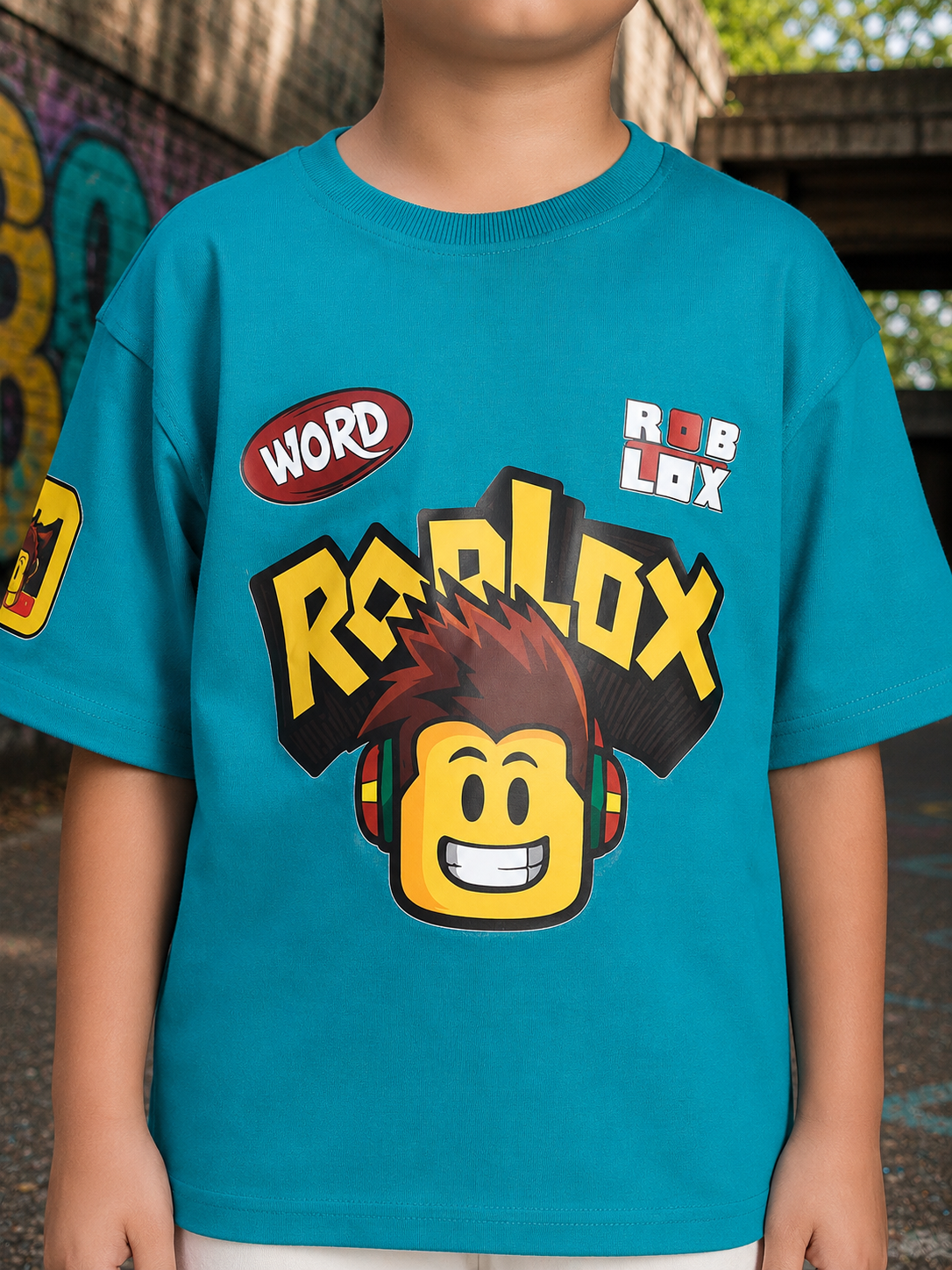 JUNIOR T-SHIRT FOR BOYS GIRLS BLUE