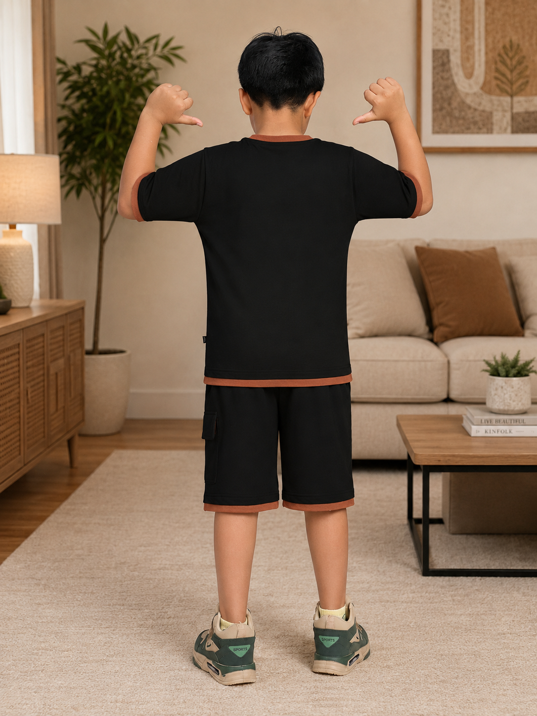 SPEED CLUB SET CO-ORD FOR BOYS GIRLS BLACK