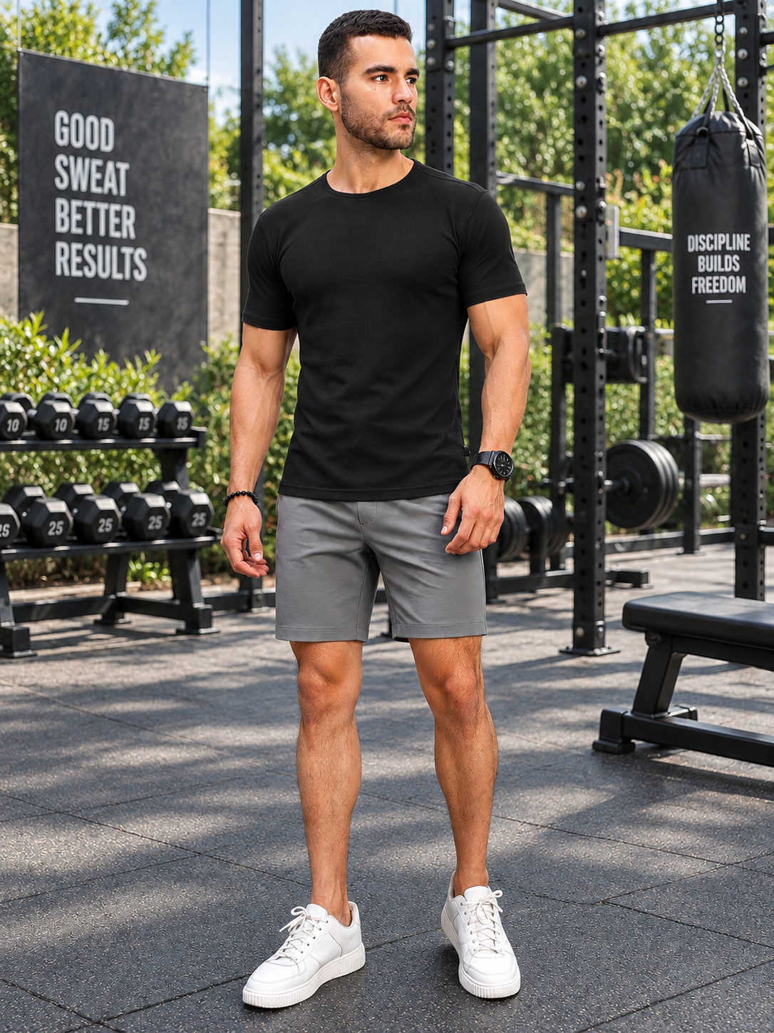 FROSTED AGATE T-SHIRT BLACK