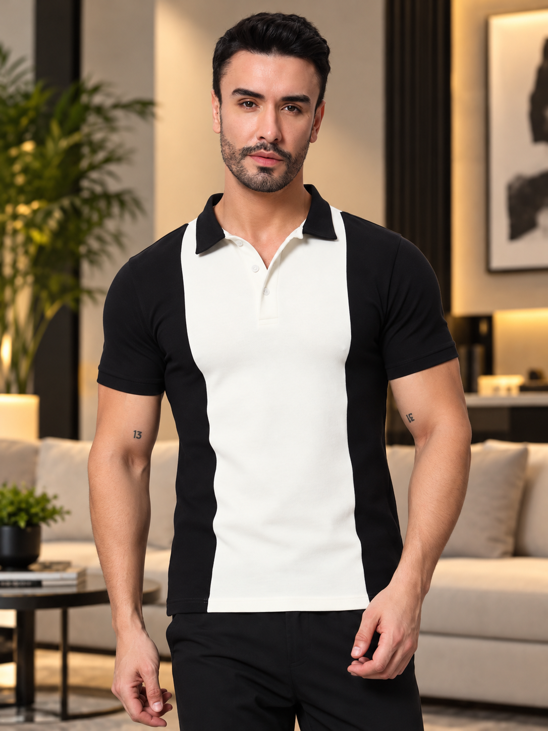 GLORY REGULAR FIT T-SHIRT BLACK OFF WHITE