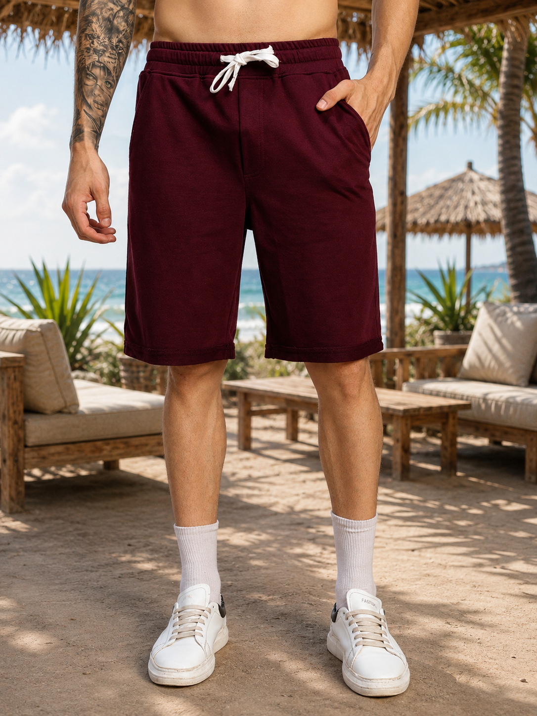 DRIVE MONOCHROME CO-ORD SET MAROON