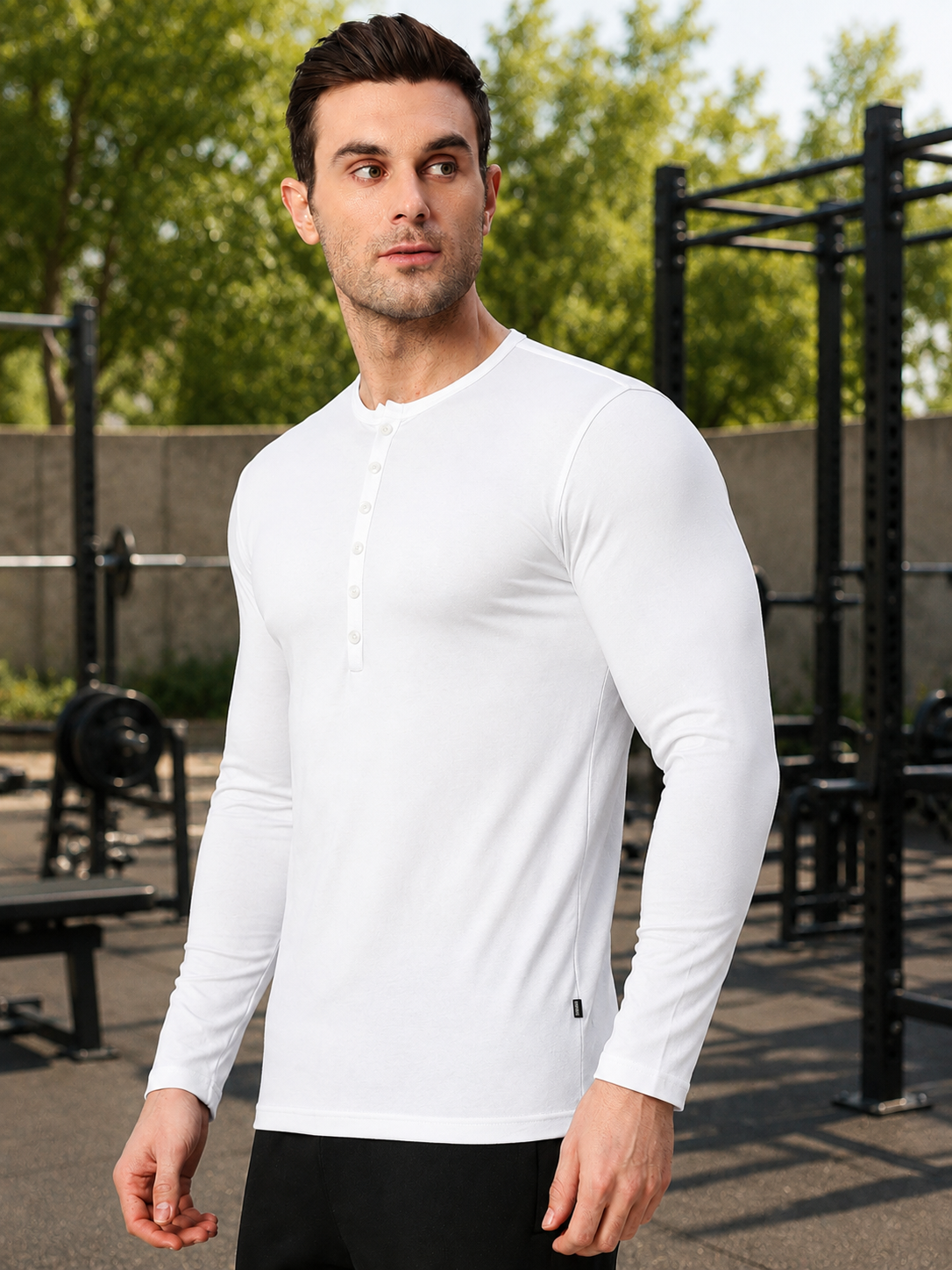 HENNY SLIM FIT SWEATSHIRT WHITE