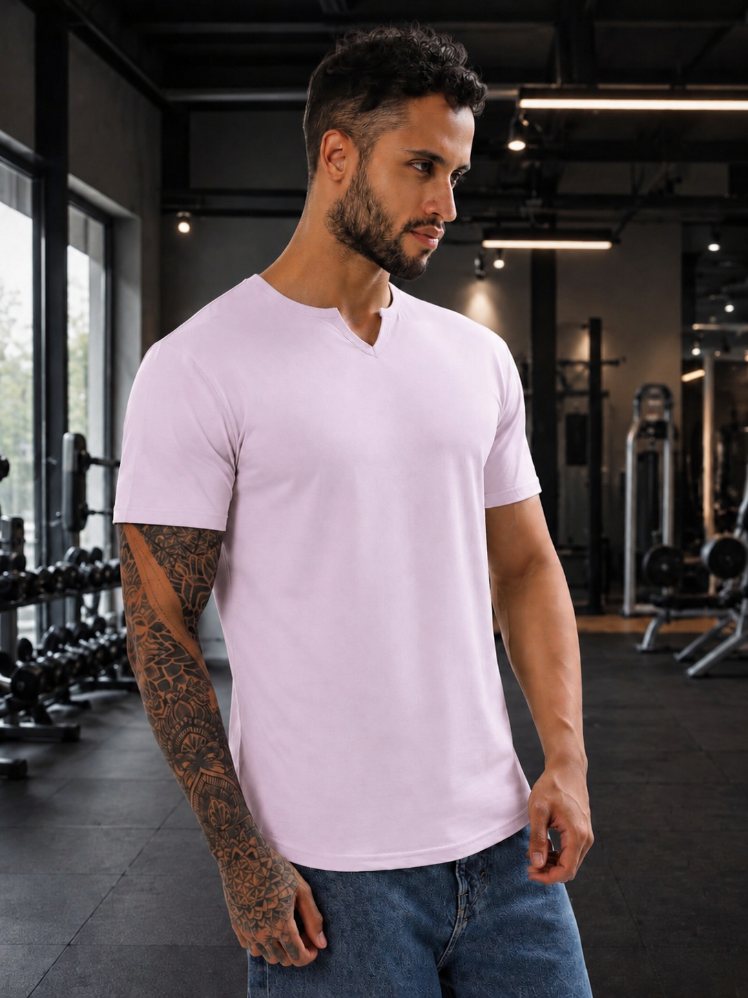 VIKING REGULAR FIT T-SHIRT LILAC