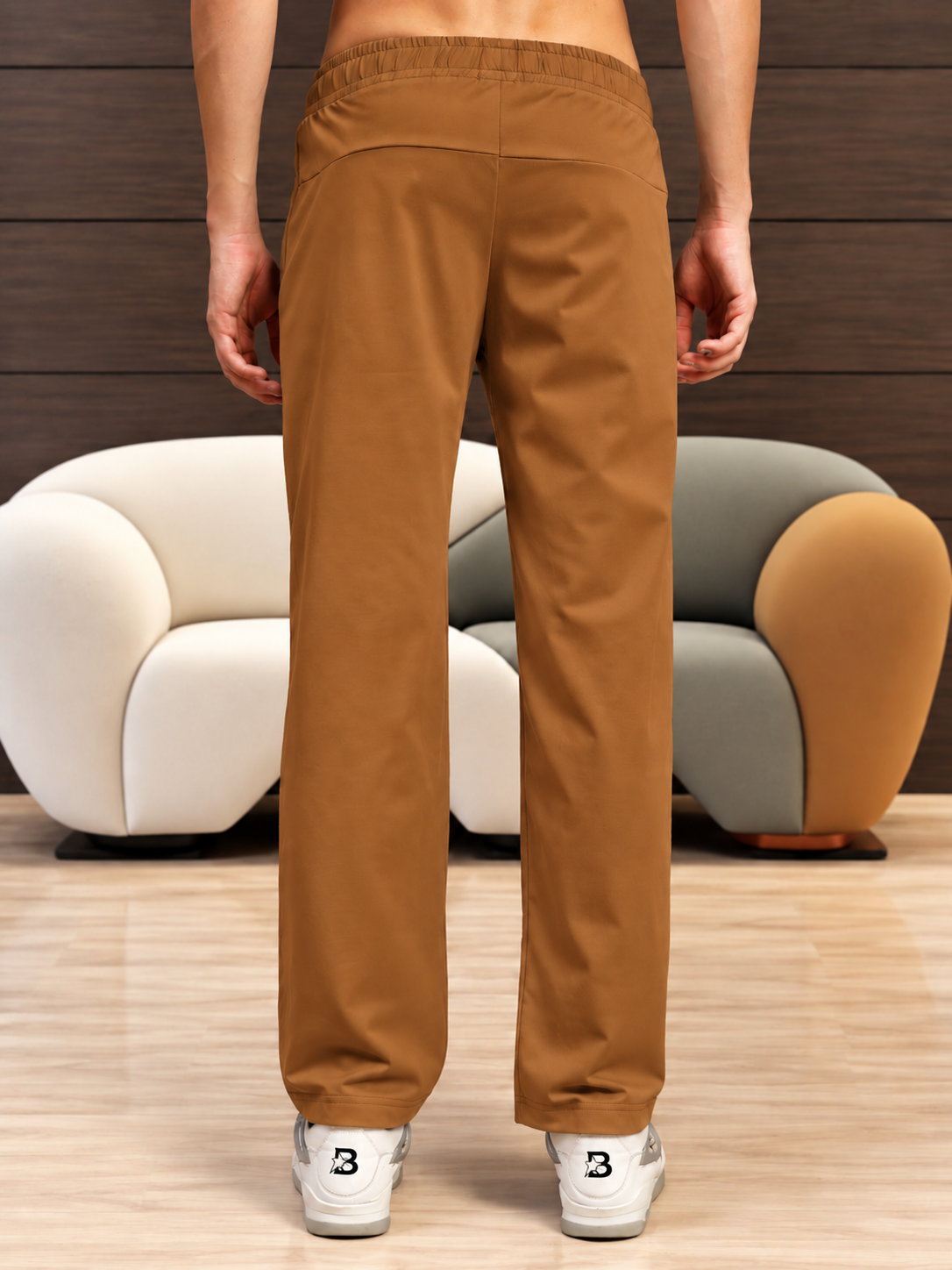 ESSENTIAL FLEX FIT CASUAL PANTS BROWN
