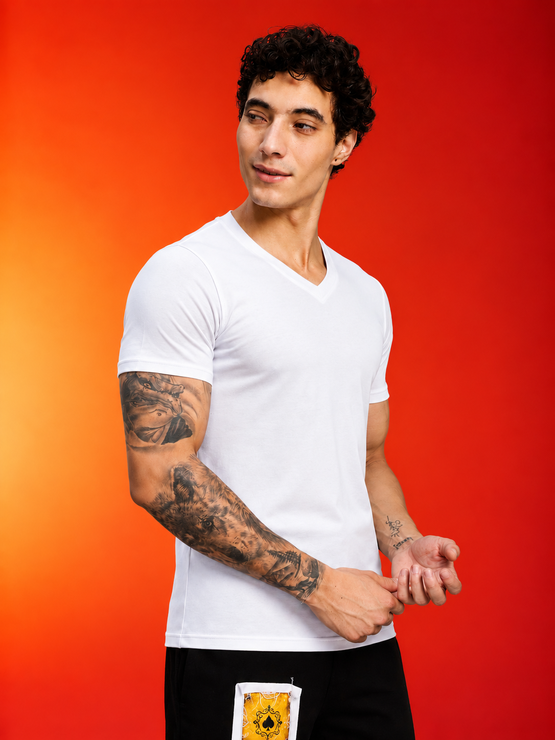 CORE SHORT REGULAR FIT T-SHIRT WHITE