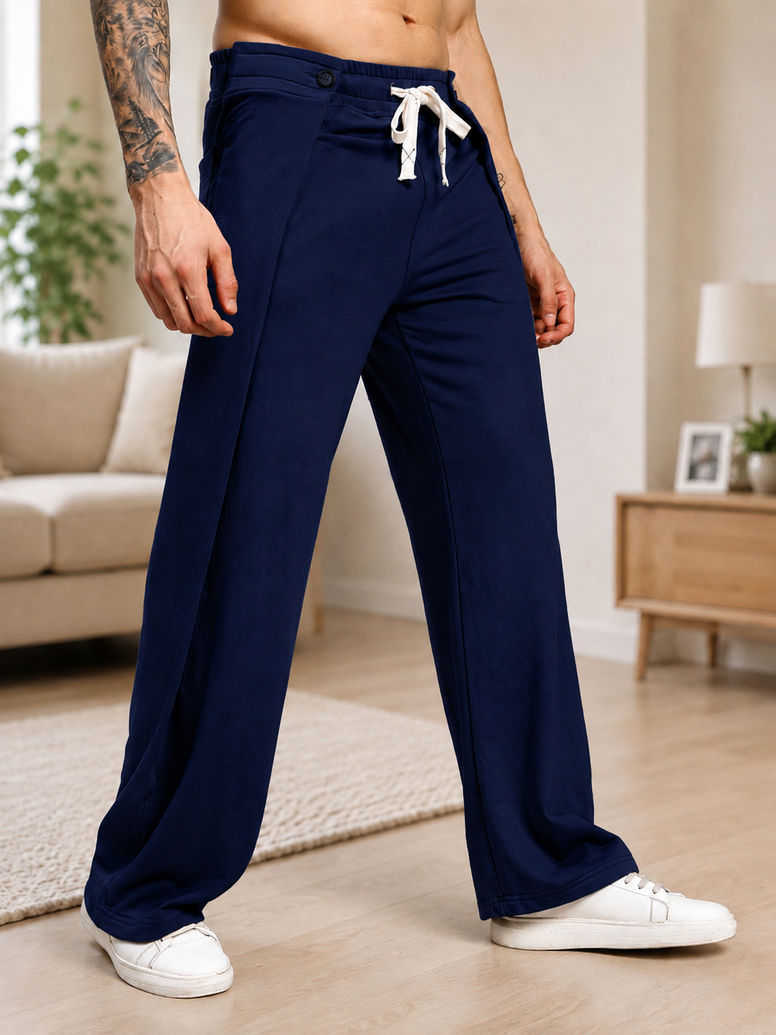 OMEGA FLOW WIDE FIT JOGGERS BLUE