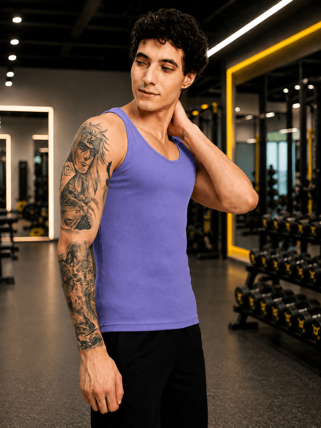 WEARDUDS Shop EASY WEAR VEST GYM T-SHIRT PURPLE for a bold, sporty look perfect for workouts, gym sessions, casual outings, and everyday styling.