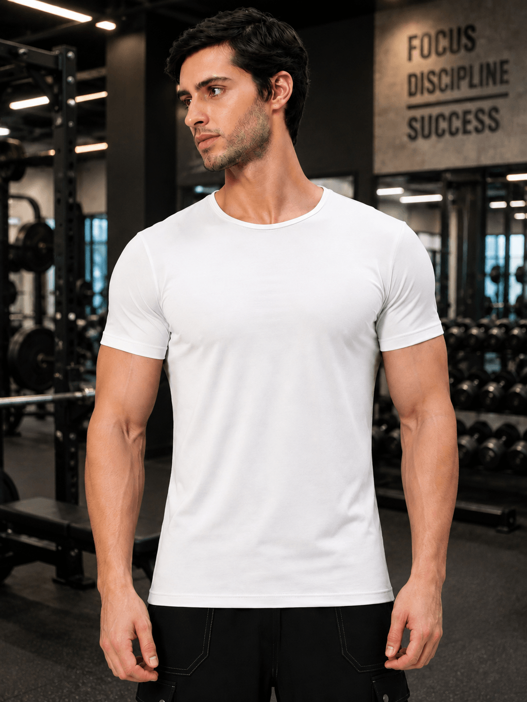 BEDROCK FIT REGULAR FIT T-SHIRT WHITE