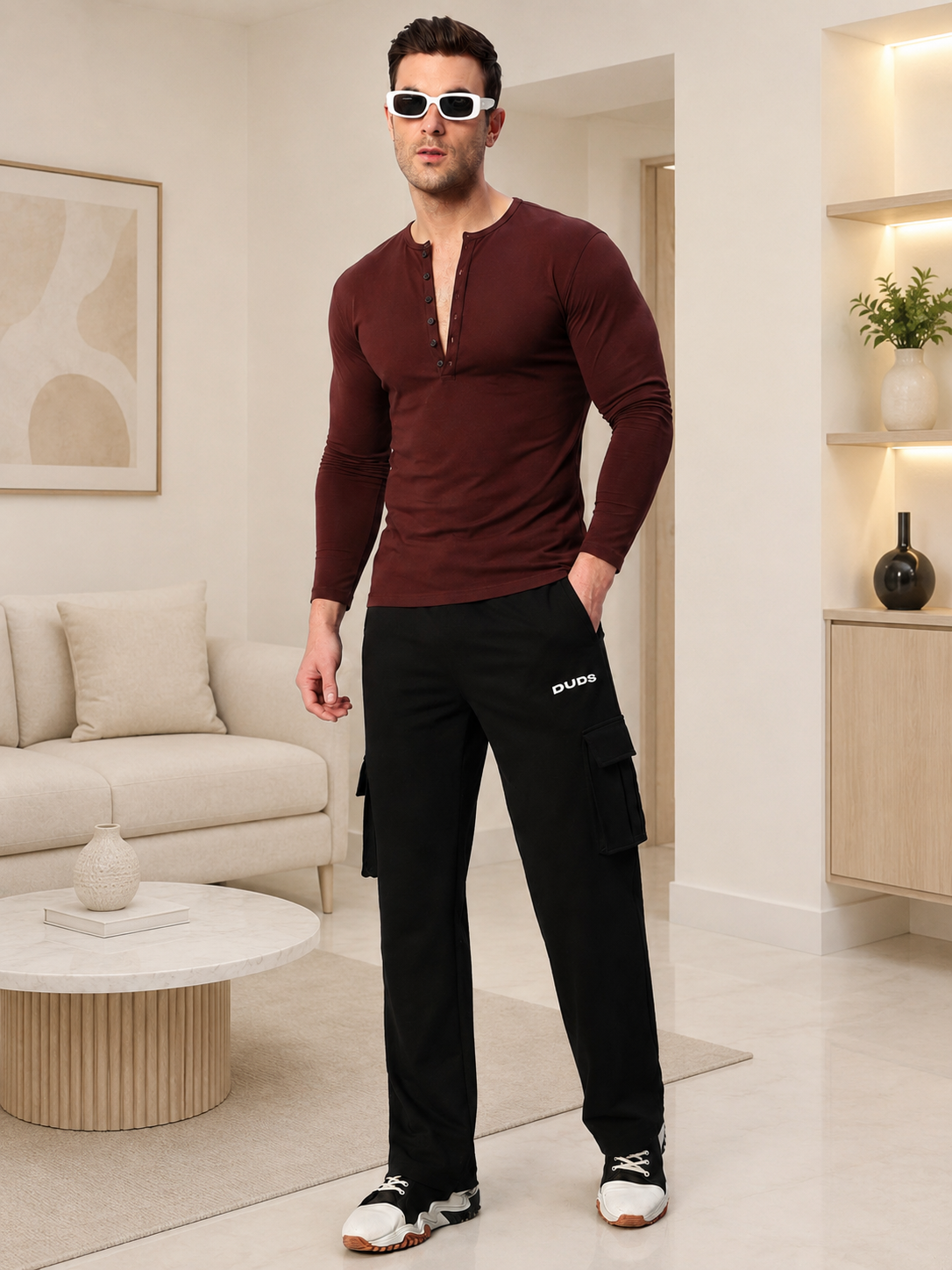 HENNY SLIM FIT SWEATSHIRT BROWN