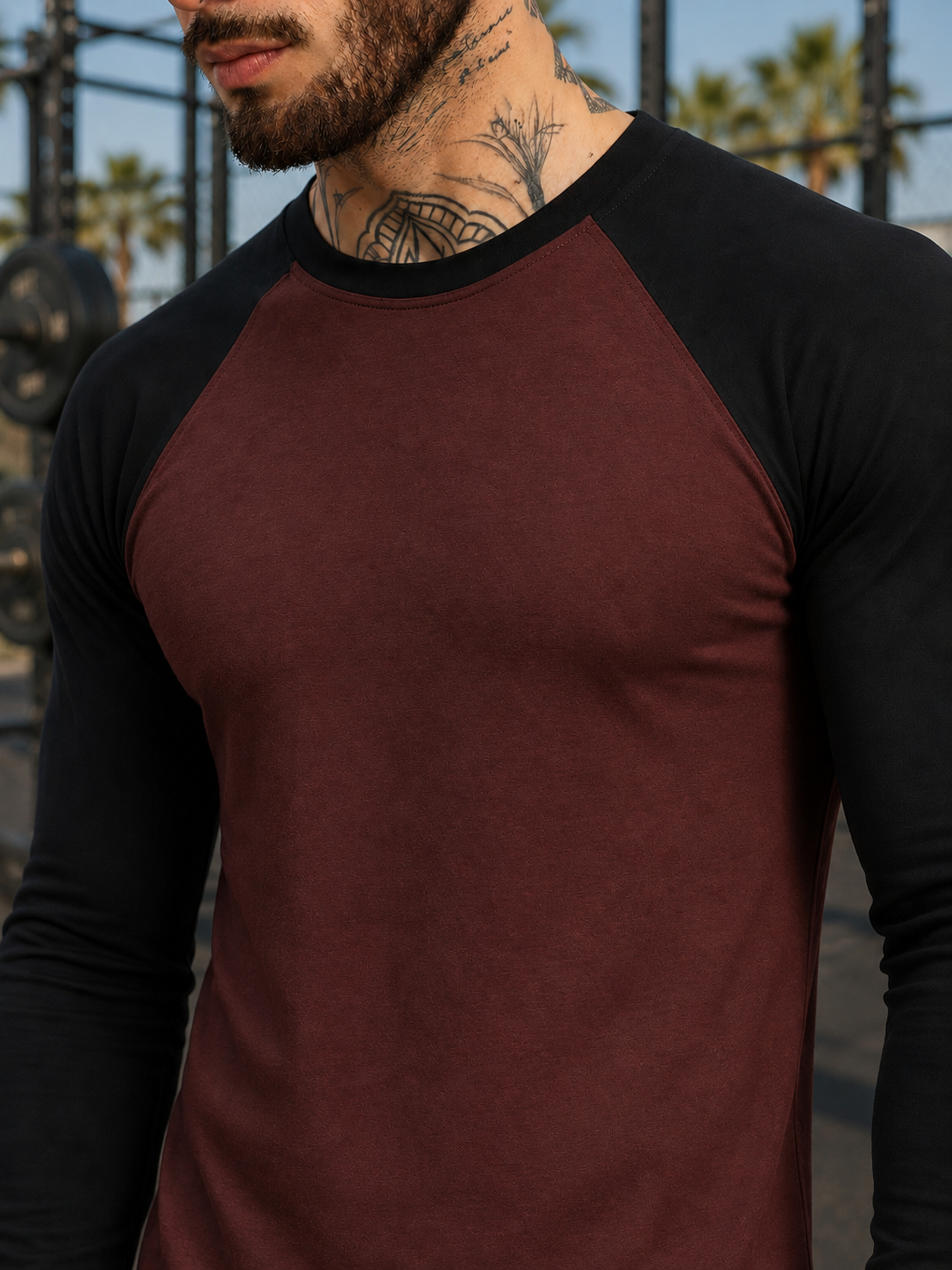 FITFLOW SLIM FIT SWEATSHIRT BROWN BLACK