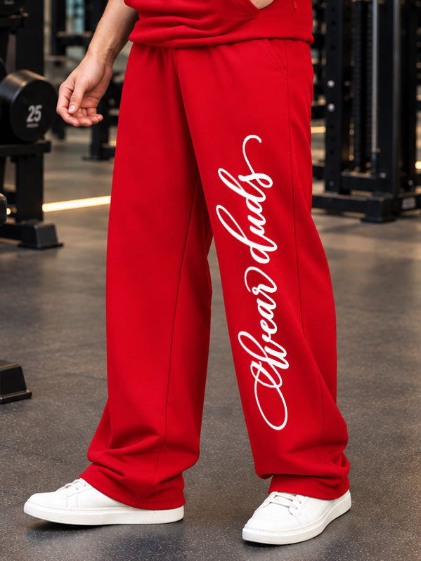 BUILDS FREEDOM CASUAL JOGGERS RED