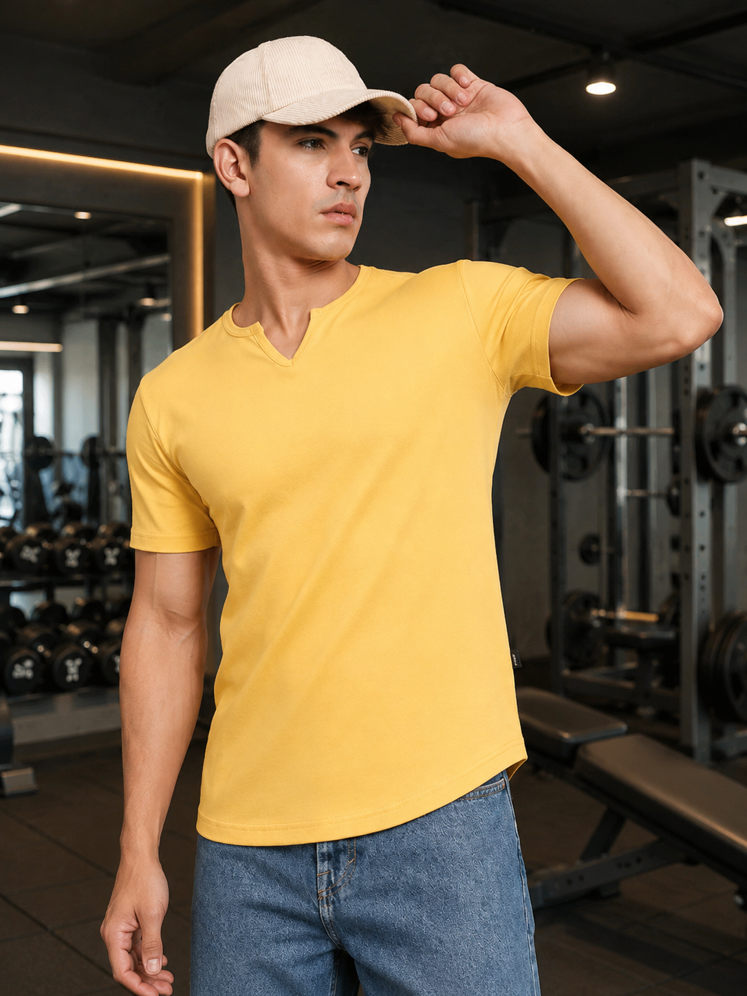 VIKING REGULAR FIT T-SHIRT YELLOW