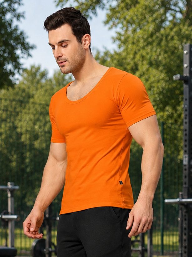 RICKY REGULAR FIT T-SHIRT ORANGE
