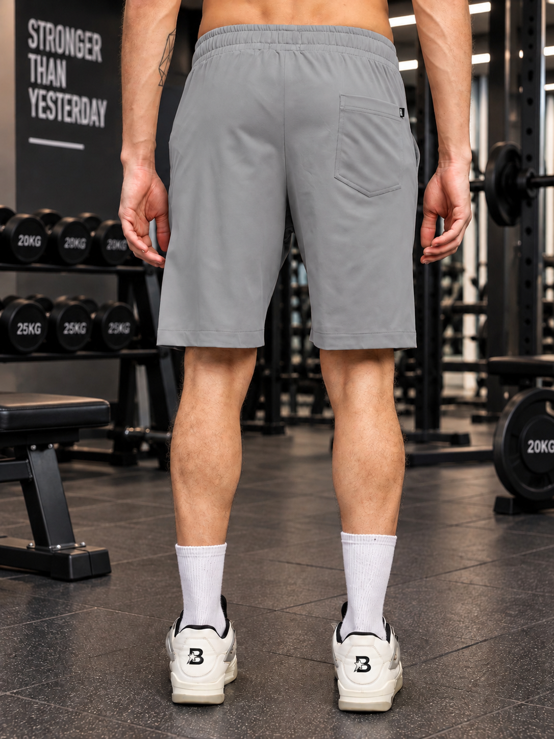 WORKOUT RUNNING REGULAR SHORTS GREY