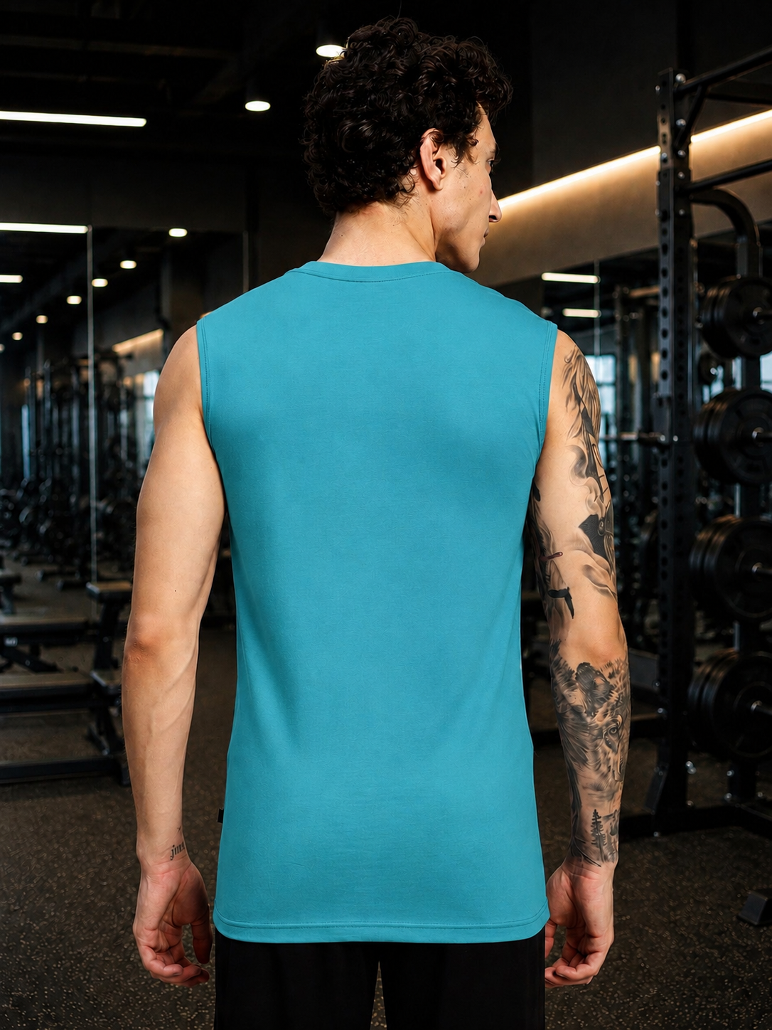 LEVELUP GAMER SLEEVELESS T-SHIRT OCEAN BLUE