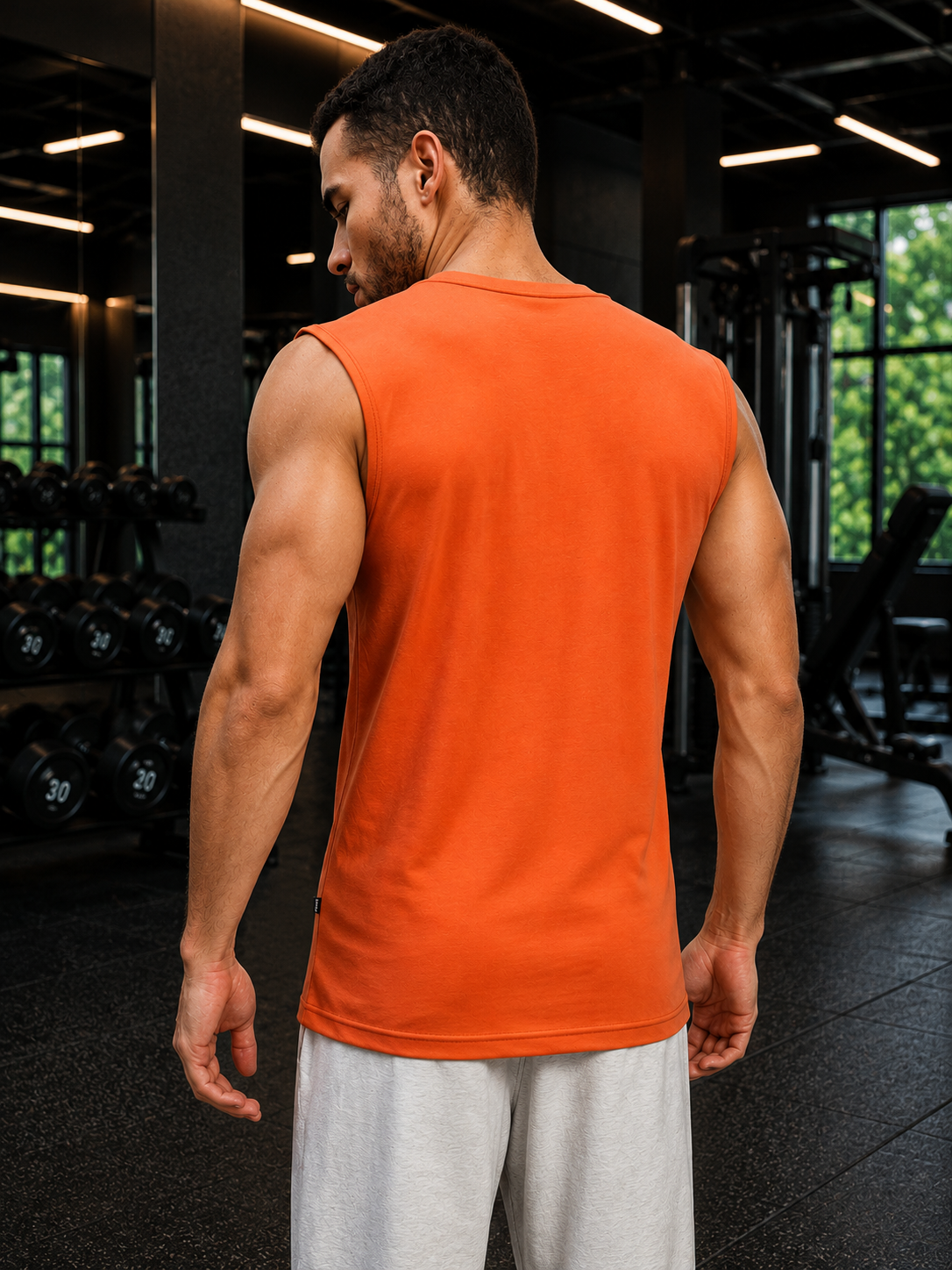 LEVELUP GAMER SLEEVELESS T-SHIRT ORANGE