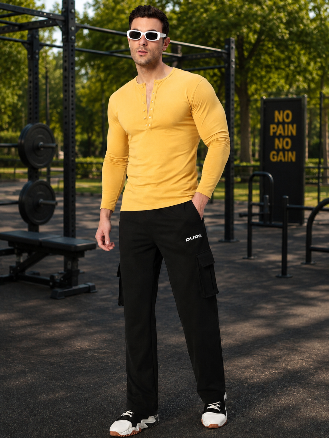 HENNY SLIM FIT SWEATSHIRT YELLOW